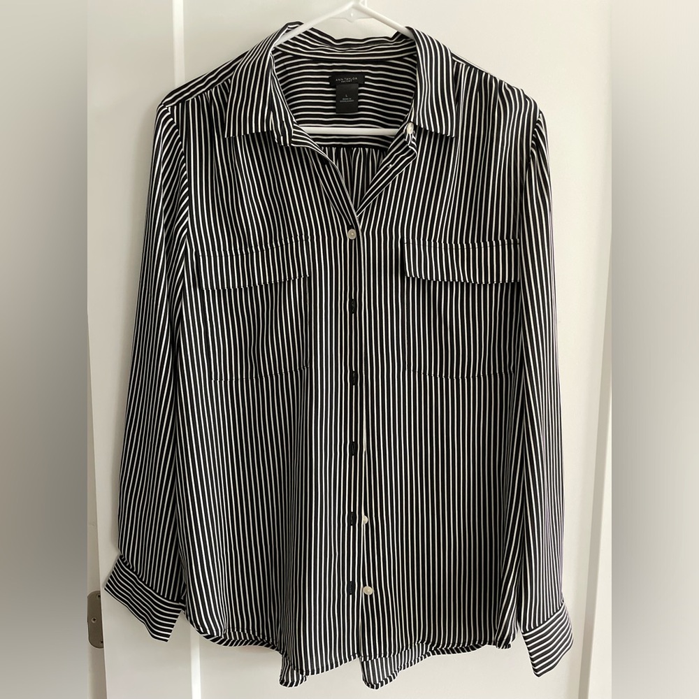 Ann Taylor Striped Blouse